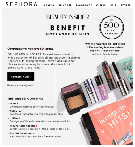 Sephora Email