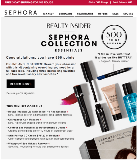 Sephora Email