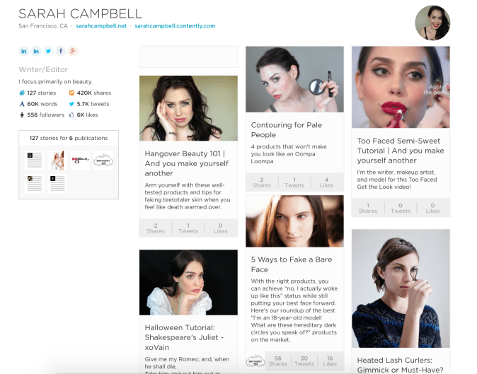 Sarah Campbell's Contently Portfolio
